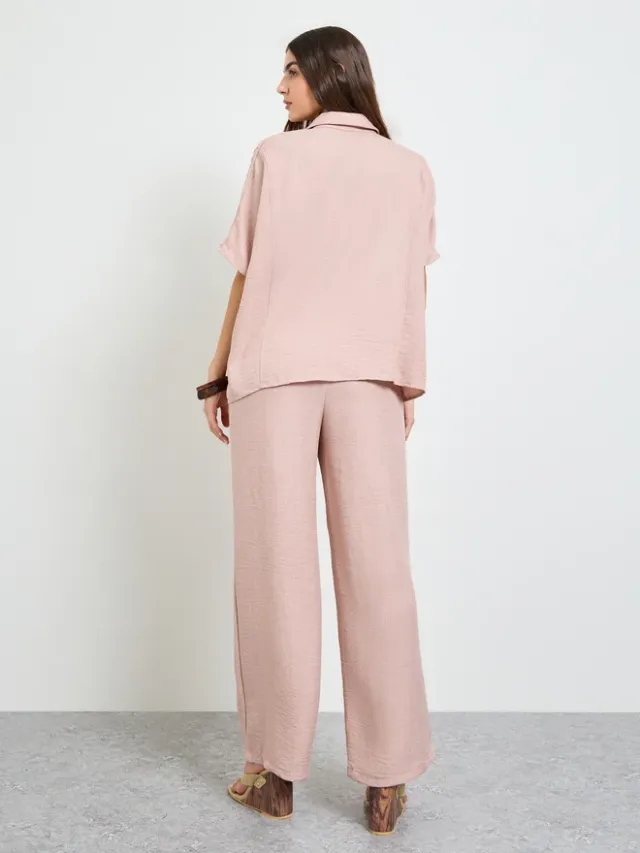 Styli Light Pink Relaxed Fit Shirt and Trouser Modest Set – image 6