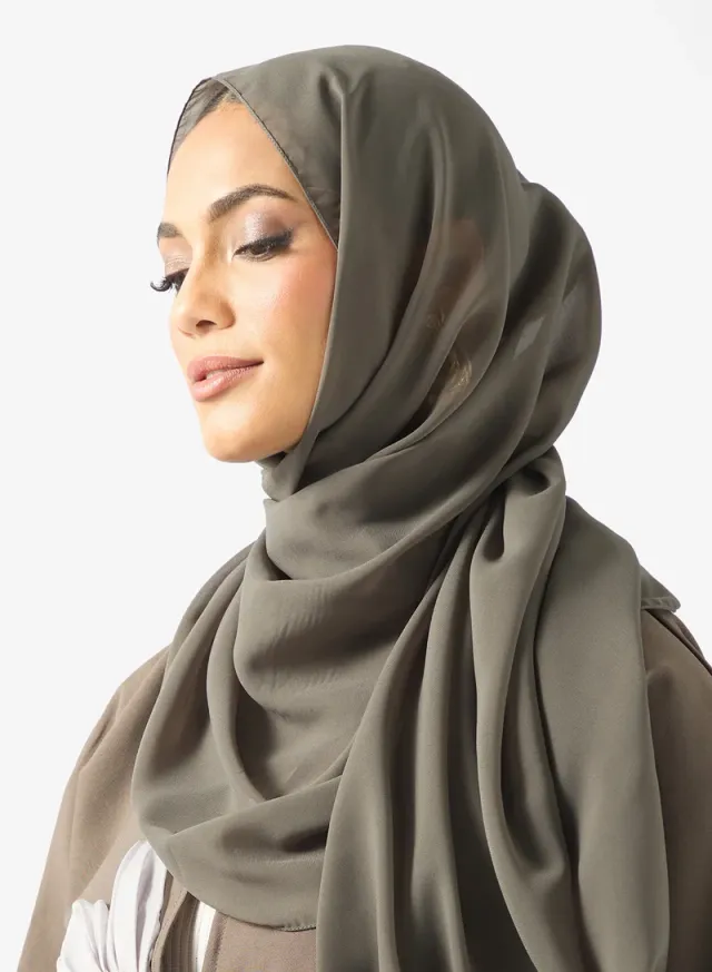 Abaya With Floral Applique & Sheila – image 4