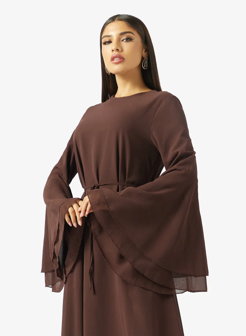 Abaya Set With Dress & Top