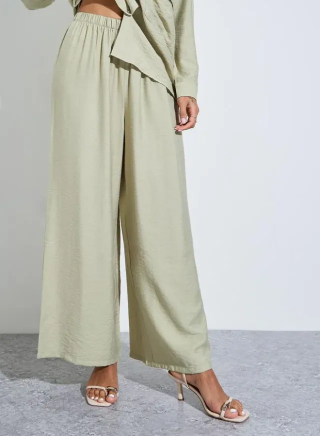 Purple Oversized Shirt and Wide Leg Pants Modest Set – image 5