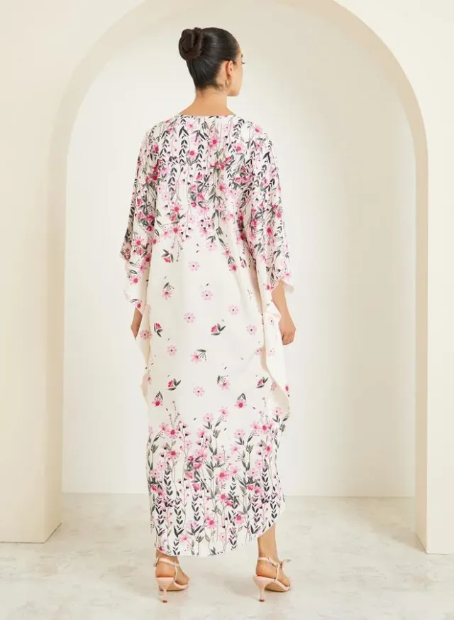 Round Neck Gradient Print Kaftan – image 5