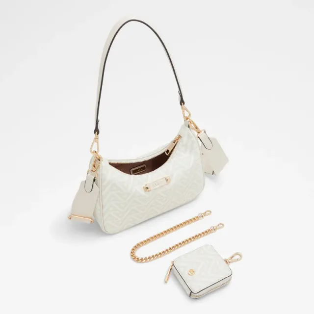 ANNAENDRA Monogram Shoulder Bag with Coin Pouch – صورة 3