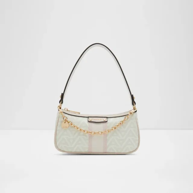 Aldo Womens Light Pink Top Zipper Hobo Bag