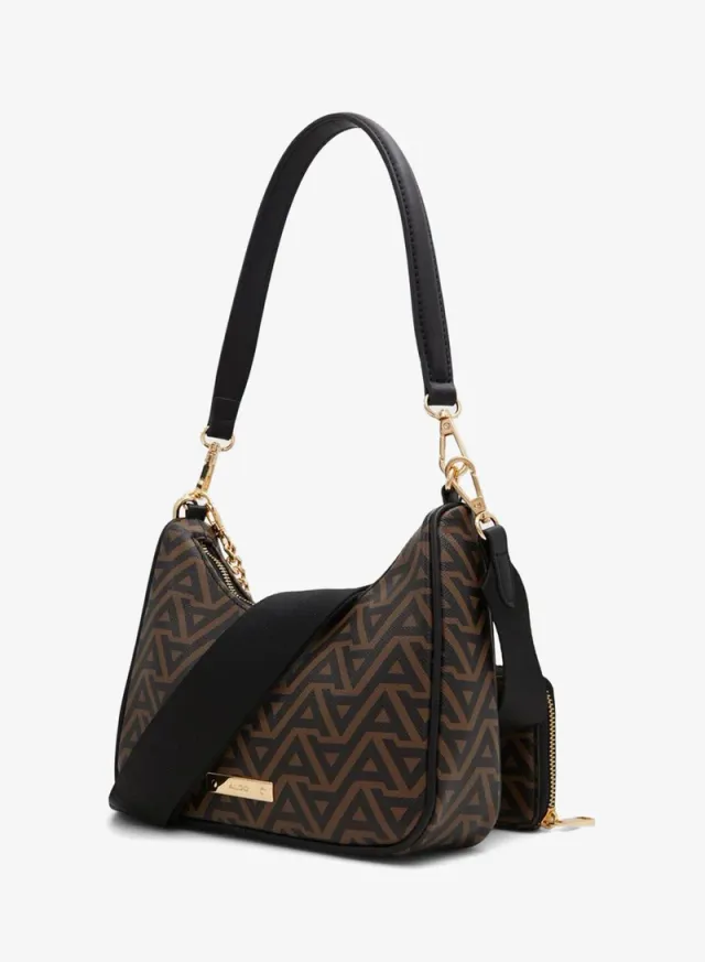 ANNAENDRA Monogram Shoulder Bag with Coin Pouch – صورة 2