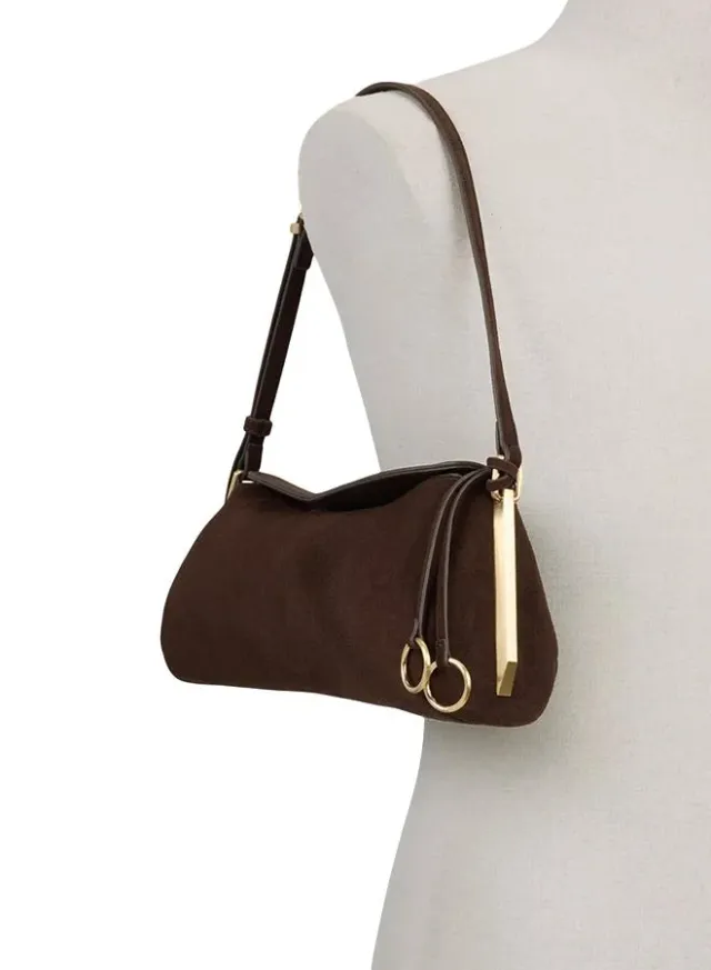 Hillarie Ladies Brown Shoulder Bag – صورة 4