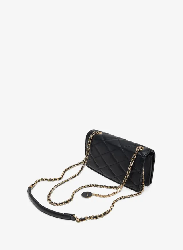 Nadiya Ladies Black Sling Bag – صورة 2