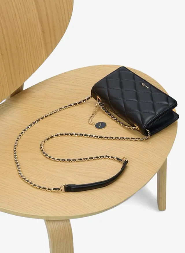 Nadiya Ladies Black Sling Bag – صورة 5