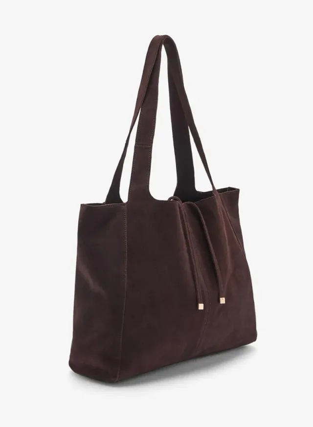 Suede shopper bag – صورة 2