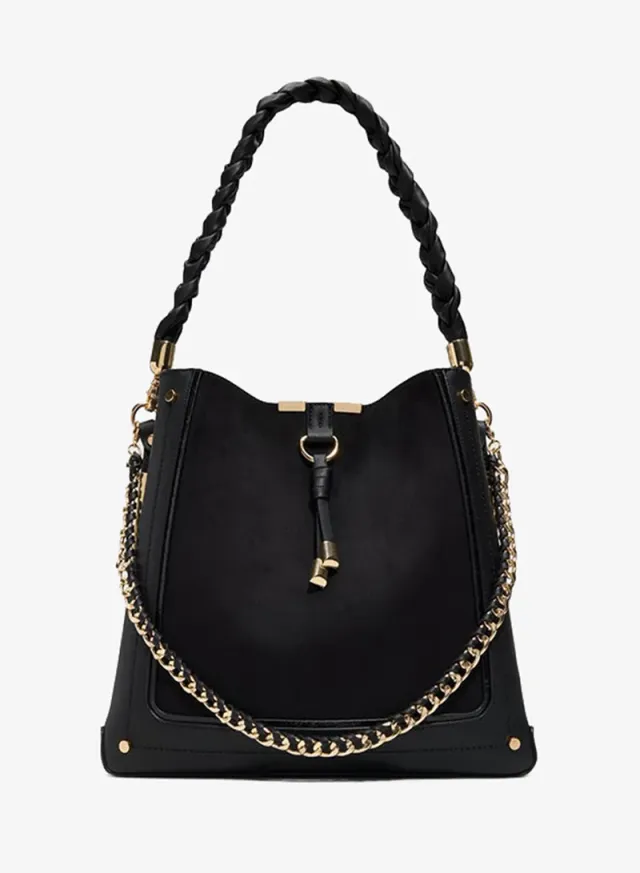 Nalayna Ladies Black Sling Bag