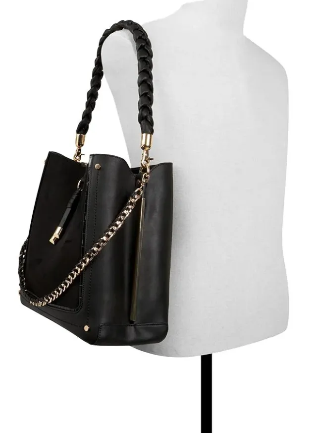 Nalayna Ladies Black Sling Bag – صورة 5
