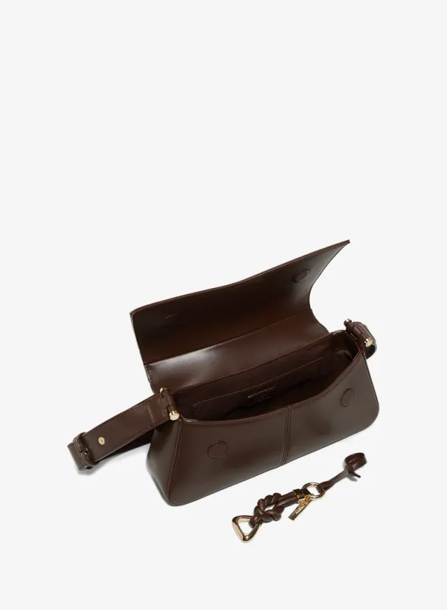 Aldo Womens Brown Magnetic Snap Sling Bag – صورة 3