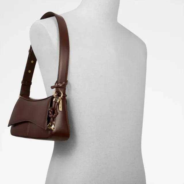 Aldo Womens Brown Magnetic Snap Sling Bag – صورة 5