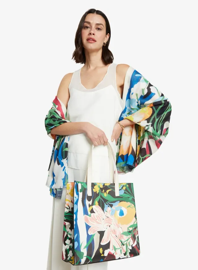 Bouani Floral Bouquet Printed Large Icon Bag – image 2