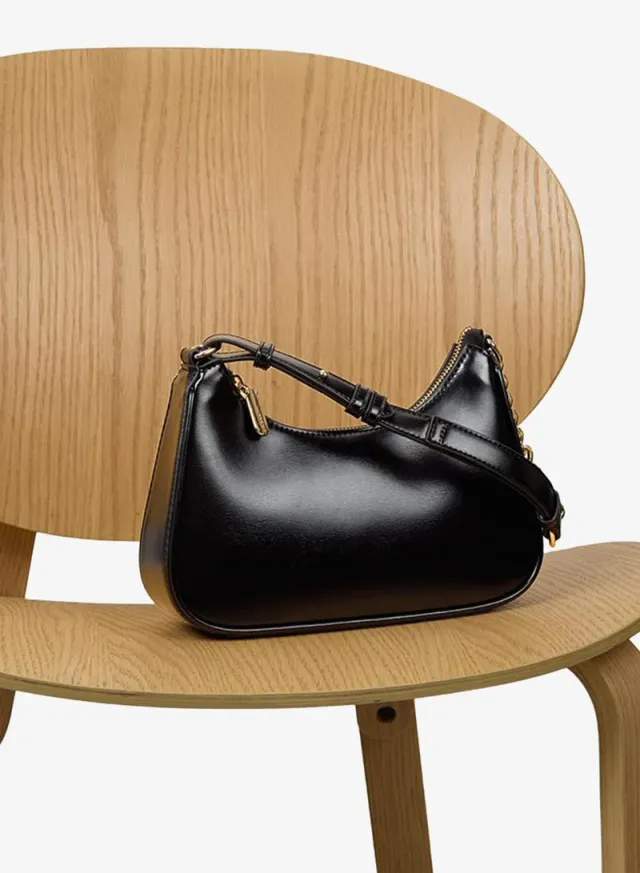 Sabryne Ladies Black Shoulder Bag – صورة 5