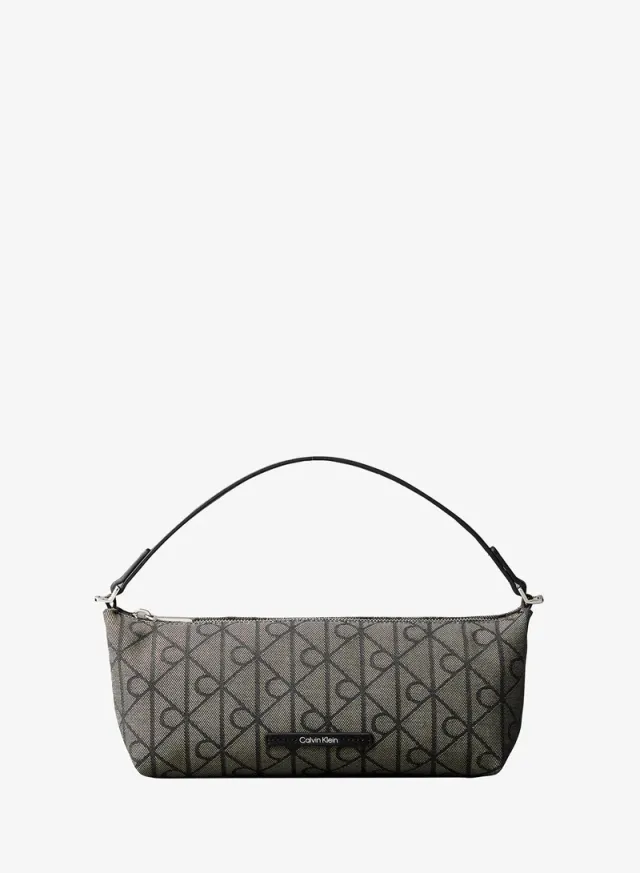 Emblem Jacquard Convertible Shoulder Bag