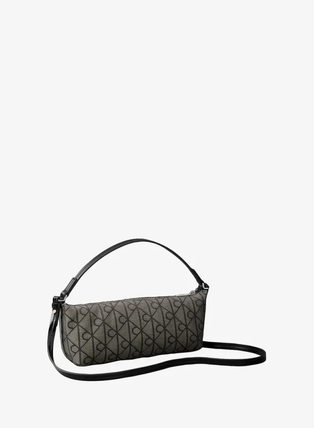 Emblem Jacquard Convertible Shoulder Bag – image 2