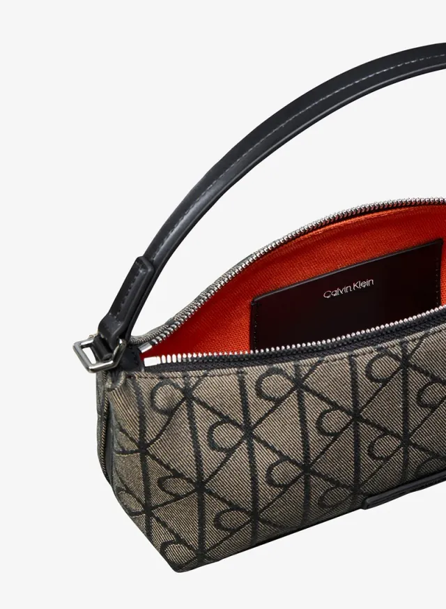 Emblem Jacquard Convertible Shoulder Bag – image 3