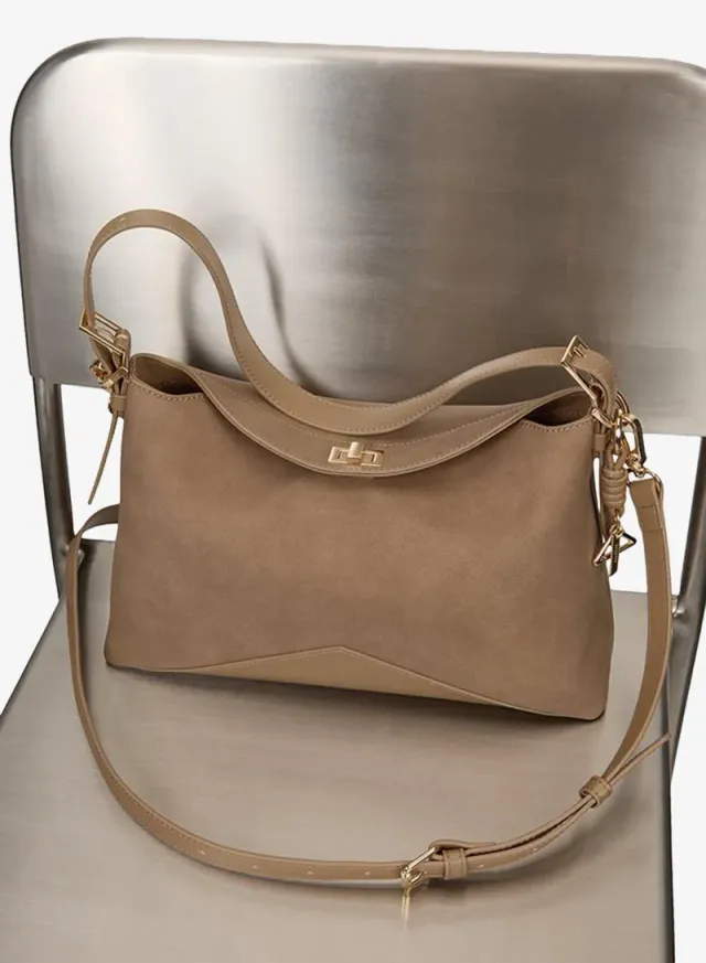 Jacq Ladies Beige Shoulder Bag – صورة 4