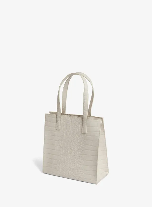 Wenonaa Croc Effect Small Icon Tote – image 3