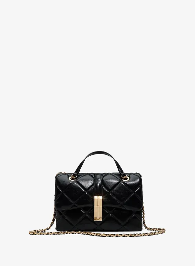 Aliciequilted Ladies Black Sling Bag
