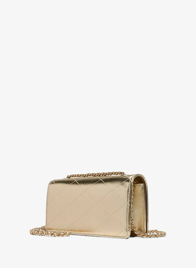 Nadiya Ladies Gold Sling Bag – صورة 2