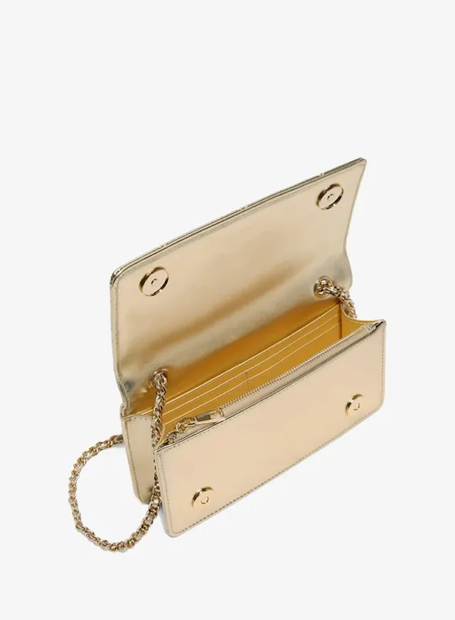 Nadiya Ladies Gold Sling Bag – صورة 3
