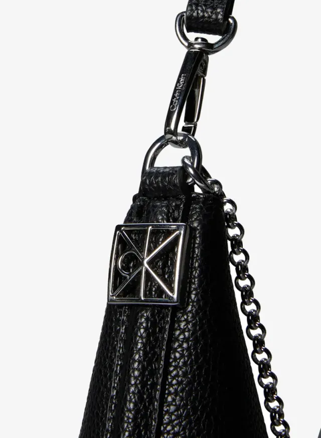 Chain Strap Pebble Grain Hobo Bag – image 4