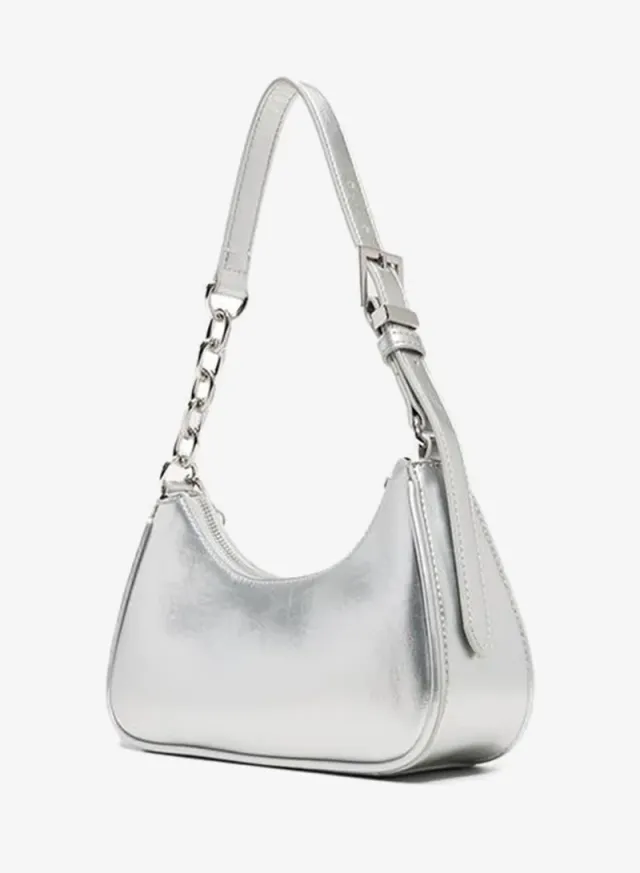 Veronicca Ladies Silver Shoulder Bag – صورة 2