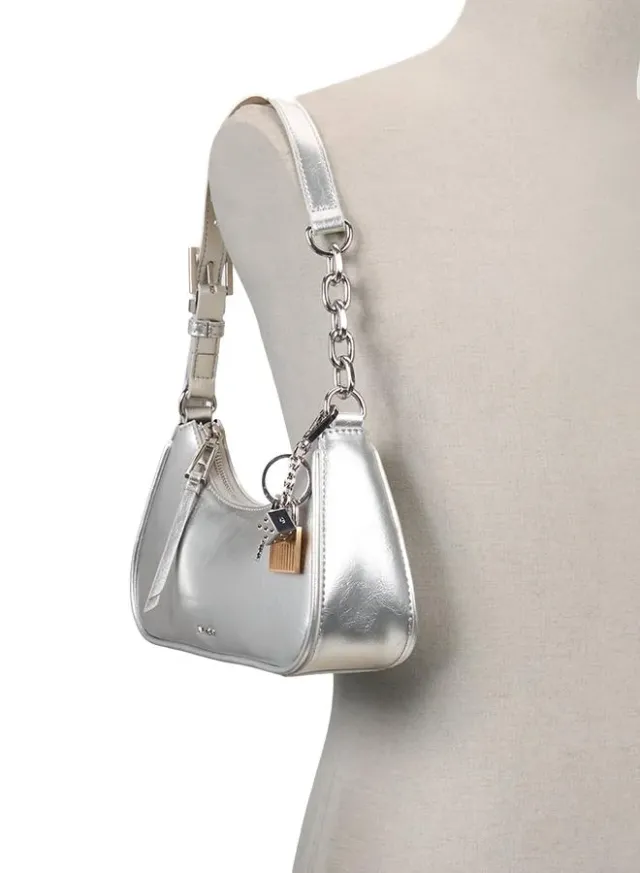 Veronicca Ladies Silver Shoulder Bag – صورة 4
