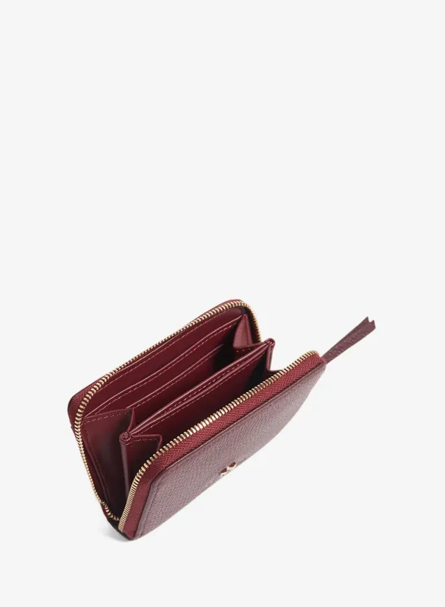 Bow Detail Small Zip Around Purse – image 3