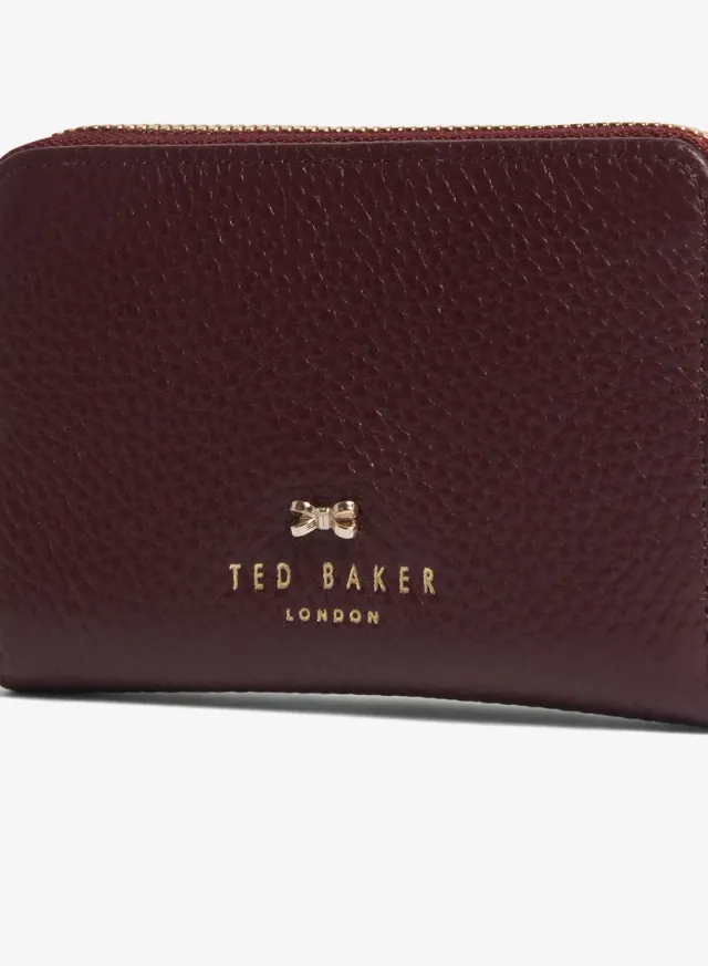 Bow Detail Small Zip Around Purse – image 4