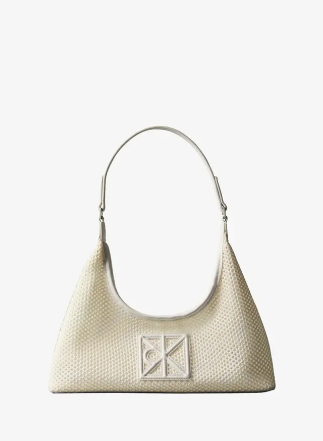 Emblem Logo Mesh Shoulder Bag – image 2