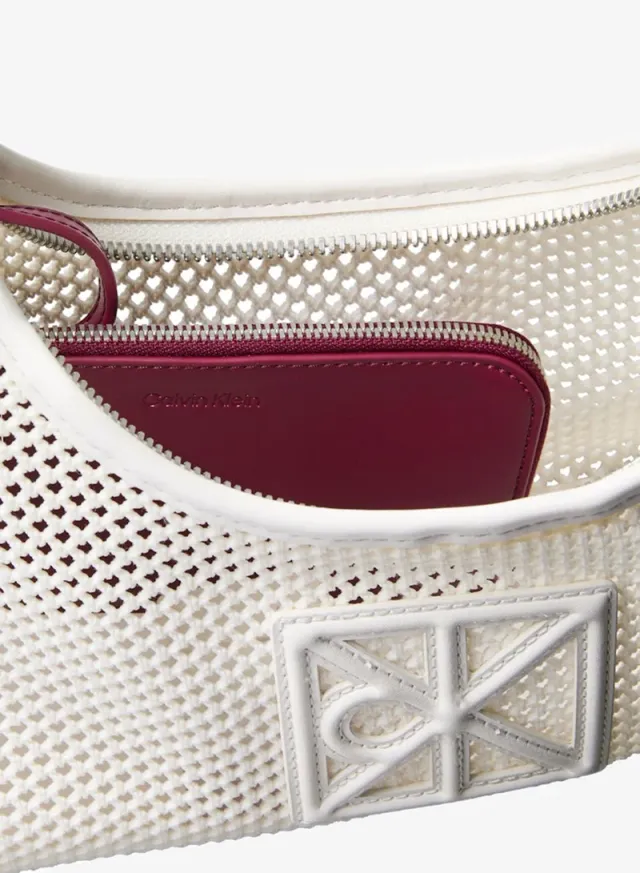 Emblem Logo Mesh Shoulder Bag – image 4