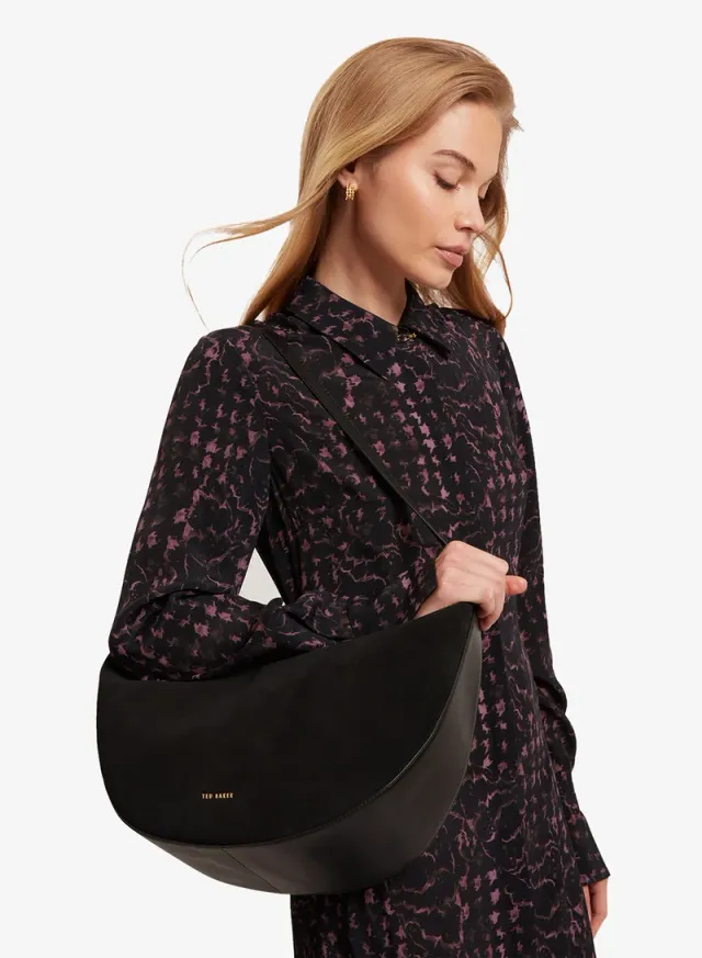 Taliee Suede Belted Shoulder Bag – image 2