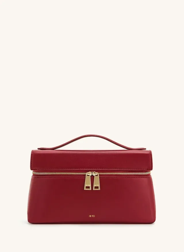 Thea Woven Top Handle Vanity Bag