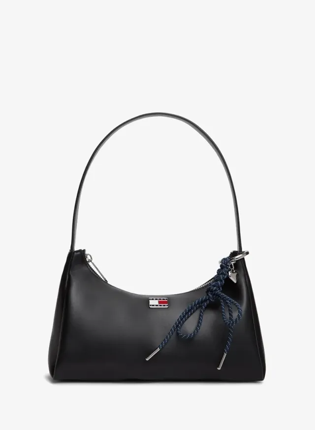 Logo Charm Shoulder Bag