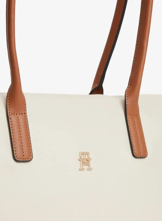 TH Monogram Plaque Nylon Tote Bag – image 4