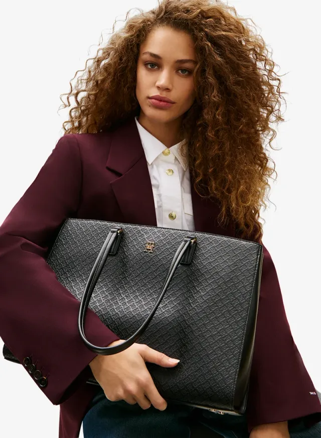 Embossed TH Monogram Tote Bag – image 2