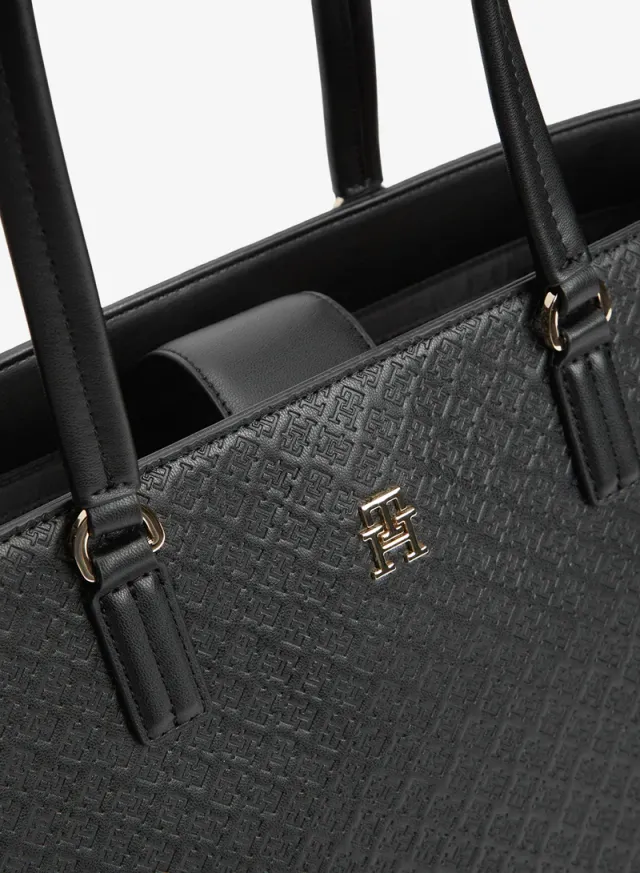 Embossed TH Monogram Tote Bag – image 4