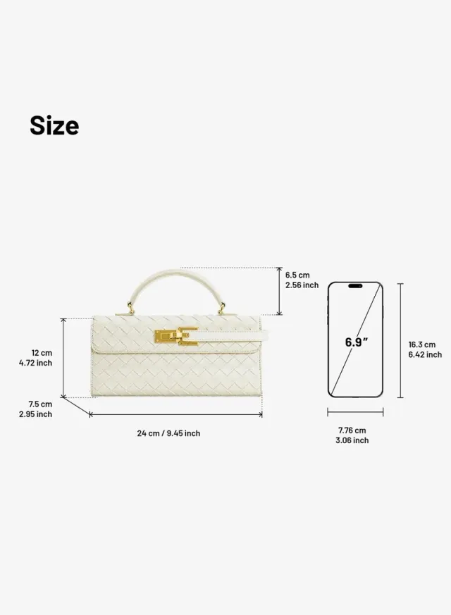 Keyla Weave Texture Top Handle Bag – image 7