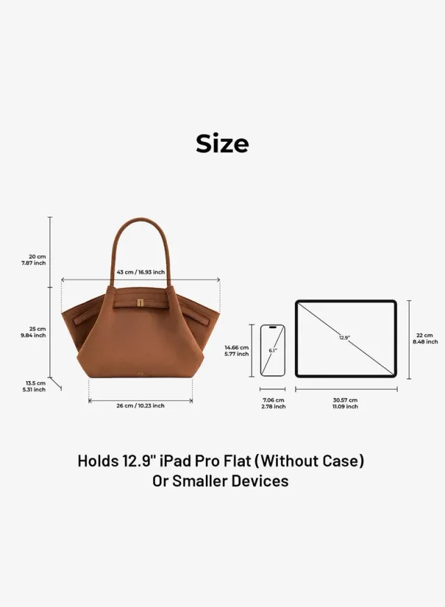 Hana Medium Faux Suede Tote Bag – image 6