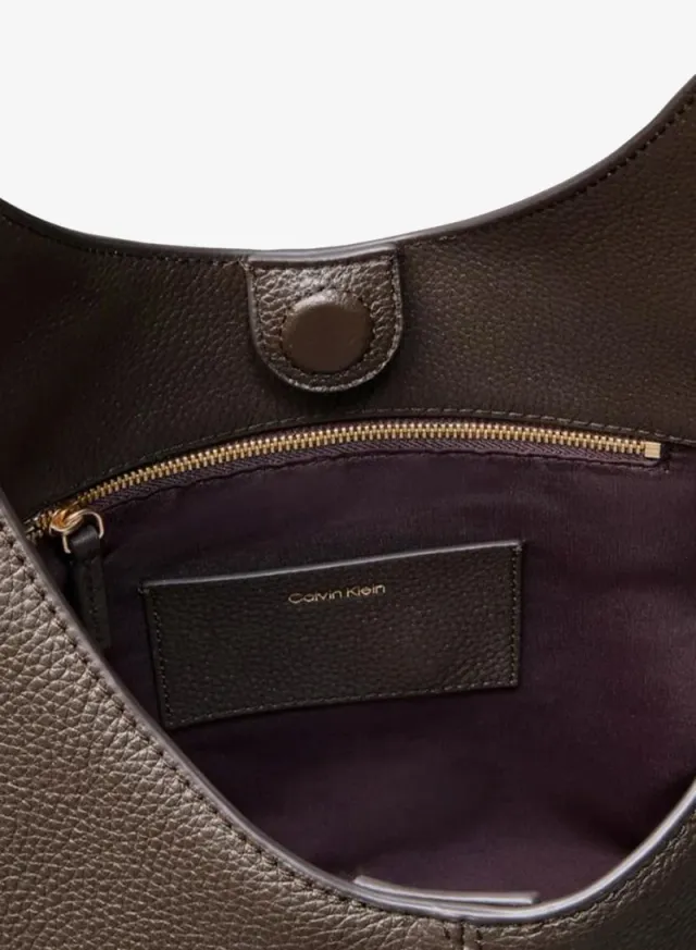 Leather Asymmetric Slouch Bag – image 3