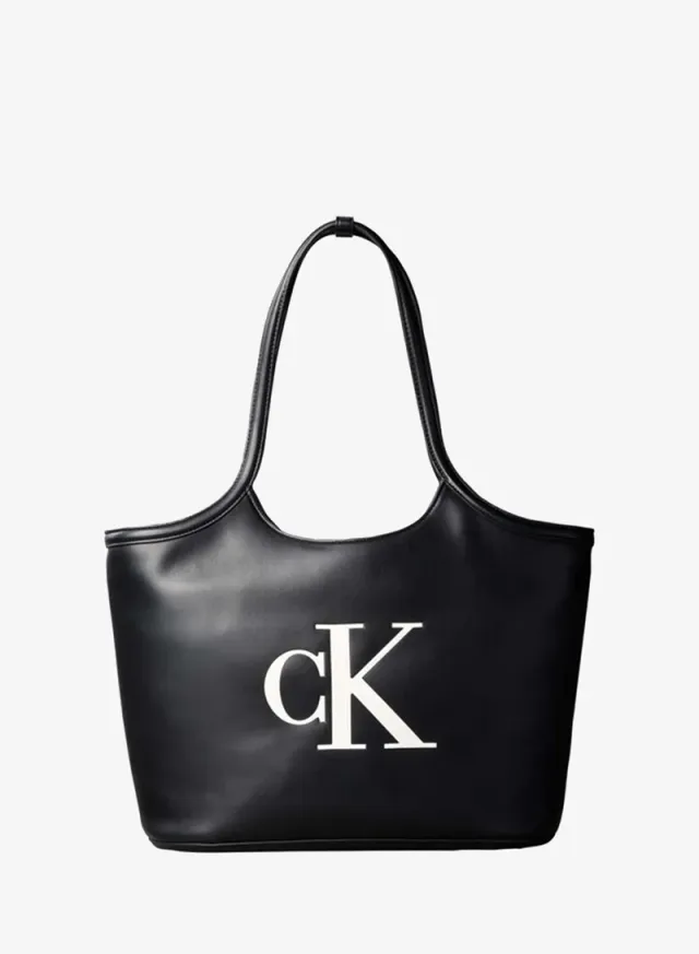 Contrast Monogram Tote Bag