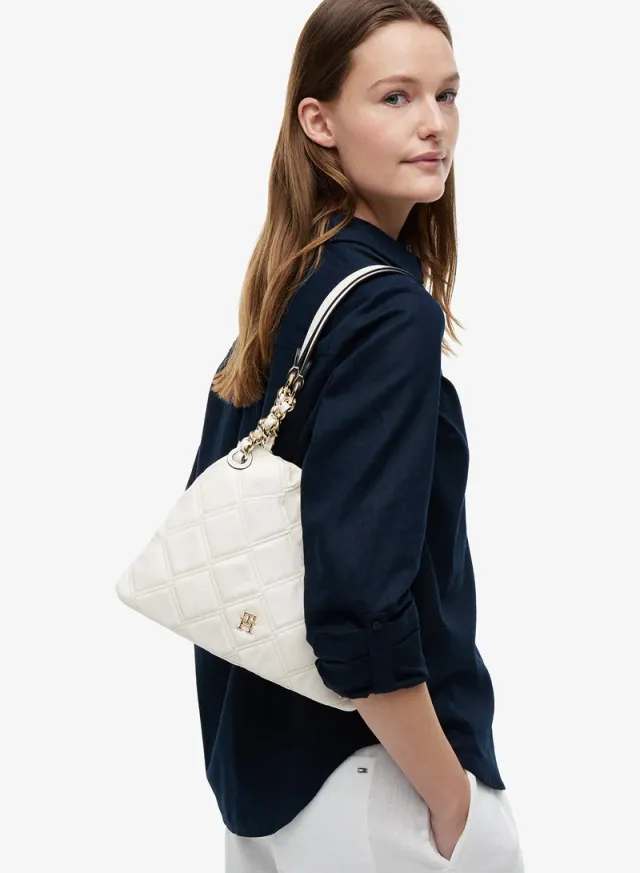 Monogram Quilted Tote Bag – image 2