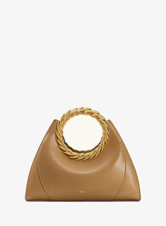 Amiya Leaf Handle Sculpture Bag