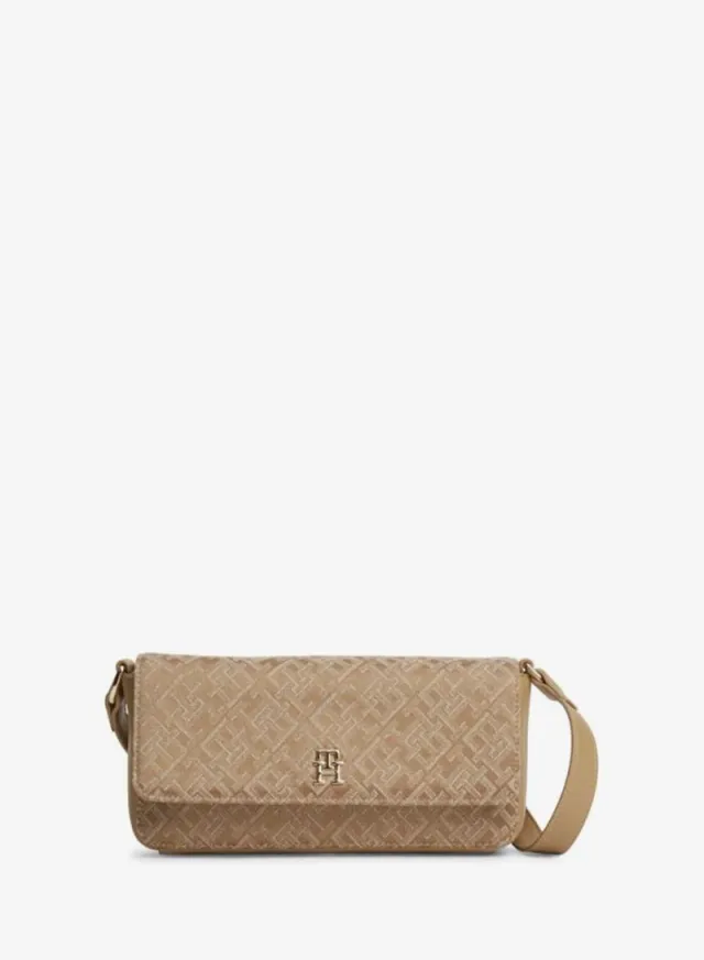 TH Monogram Jacquard Weave Crossbody Bag
