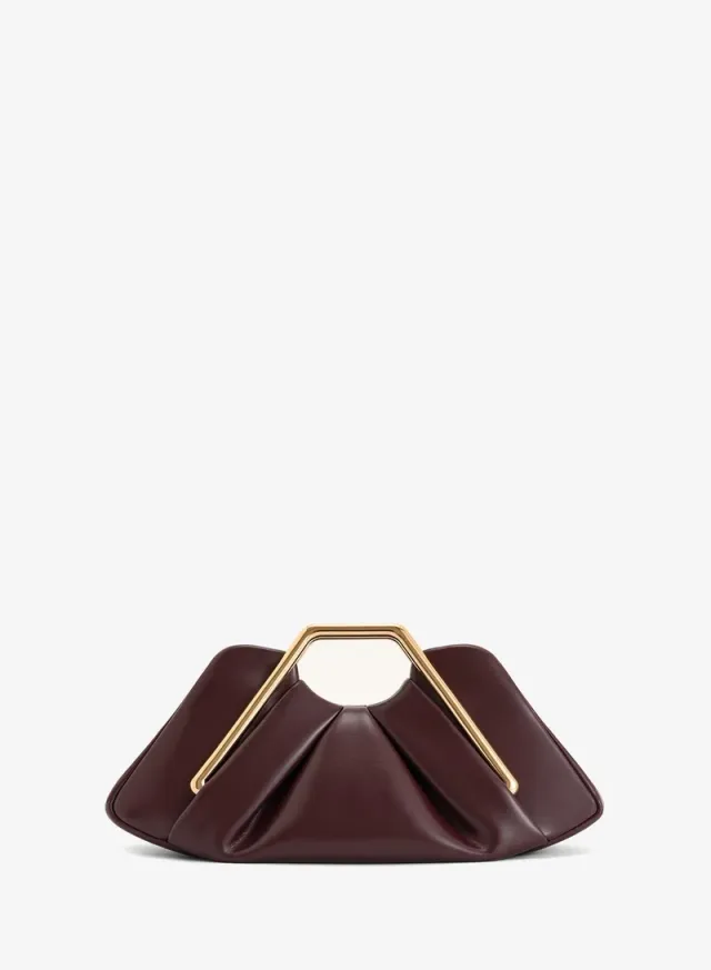 Lila Metal Frame Clutch