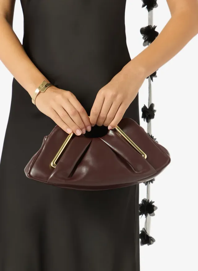 Lila Metal Frame Clutch – image 2