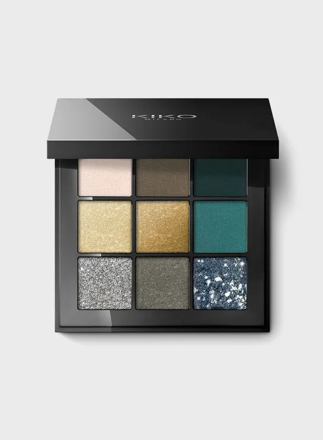 Glamour Multi Finish Eyeshadow Palette - 06 Green Vibes