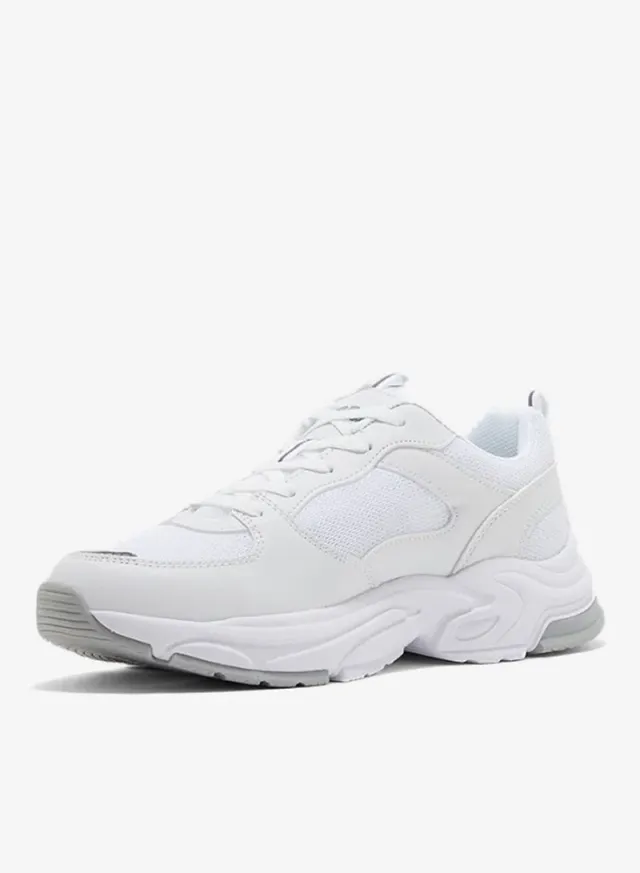 U.S. Polo Assn. Women’s SORLEY GLB 6FX Chunky Sole Sneakers - White & Gold – صورة 2
